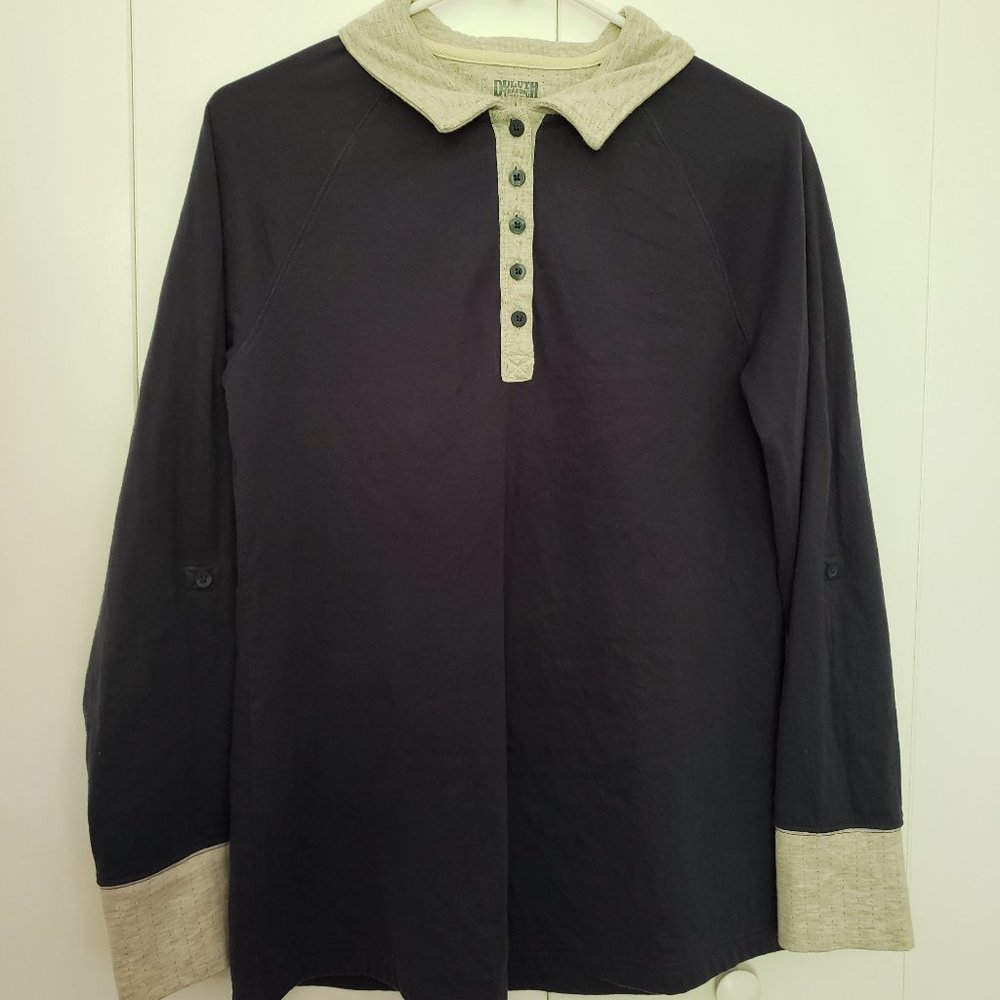 Duluth Trading - Ladies' Navy/Heather Long-sleeve